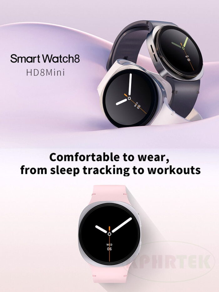 Smart Watch HD8 Mini 1.29 Inch 360 * 360 TFT Waterproof Heart Rate - 图片 5