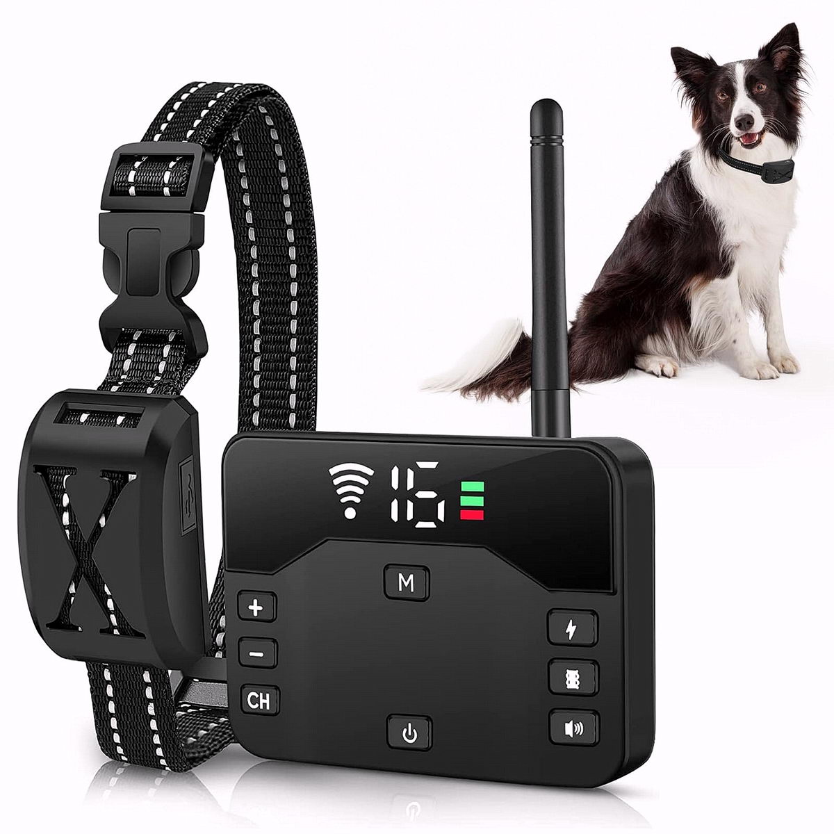 Version 1.0.0 M910 2-in-1 Wireless Dog Fence & Remote Training Collar System - 图片 1