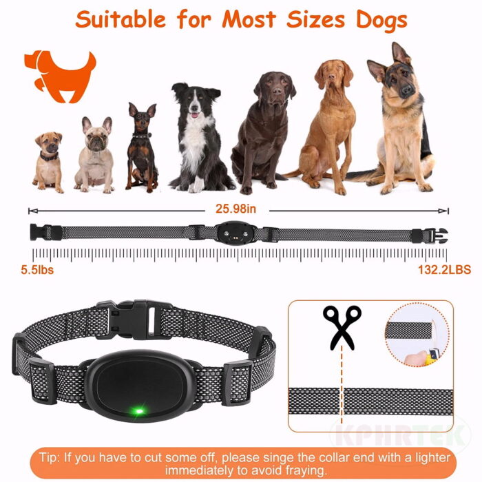 KD681 Electric Dog Training Collar Waterproof  Rechargeable Electrostatic Shock for Dogs - 图片 8